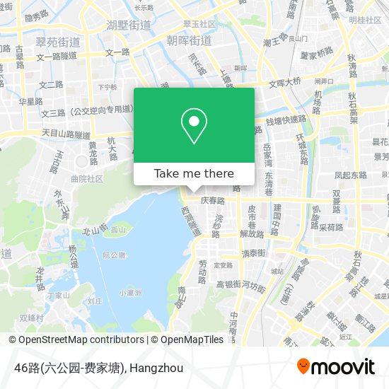 46路(六公园-费家塘) map