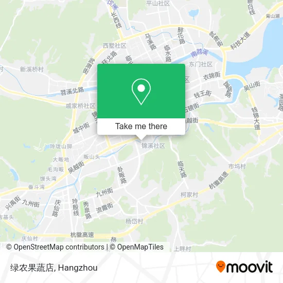 绿农果蔬店 map