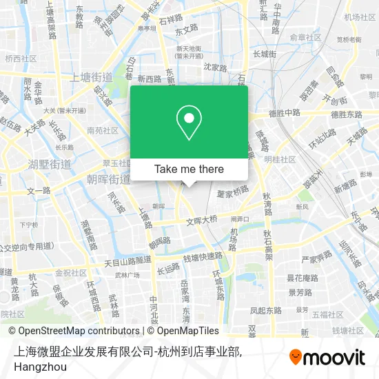上海微盟企业发展有限公司-杭州到店事业部 map