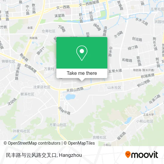 民丰路与云风路交叉口 map