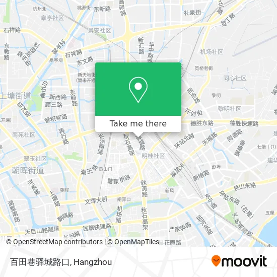 百田巷驿城路口 map