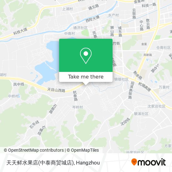 天天鲜水果店(中泰商贸城店) map
