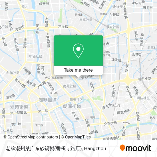 老牌潮州菜广东砂锅粥(香积寺路店) map