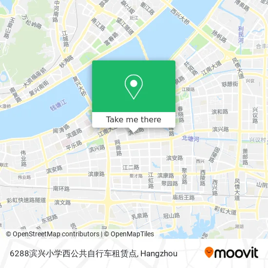 6288滨兴小学西公共自行车租赁点 map