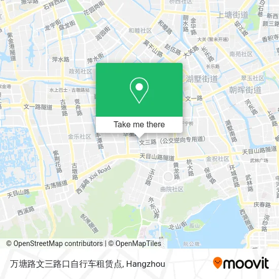 万塘路文三路口自行车租赁点 map
