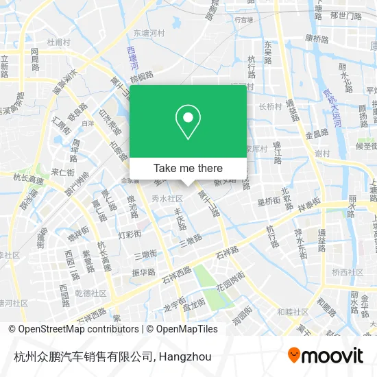杭州众鹏汽车销售有限公司 map