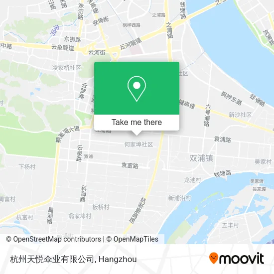 杭州天悦伞业有限公司 map