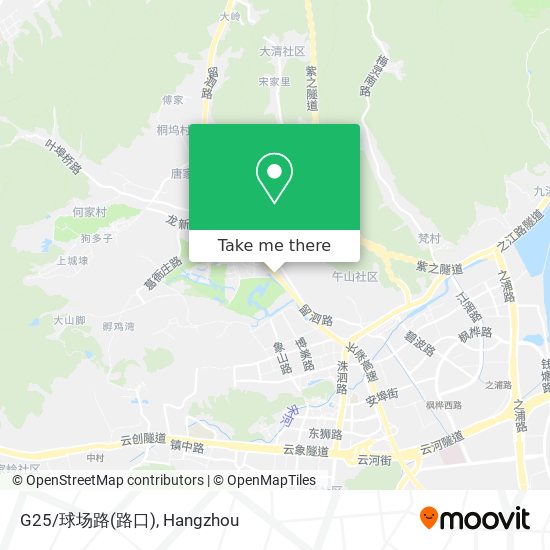 G25/球场路(路口) map