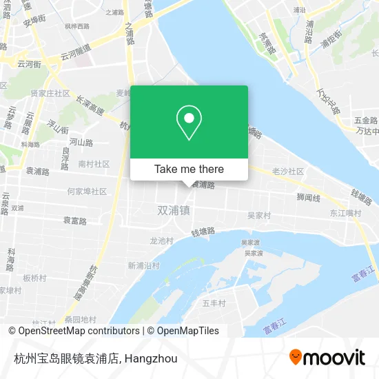 杭州宝岛眼镜袁浦店 map