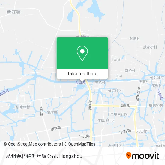 杭州余杭锦升丝绸公司 map