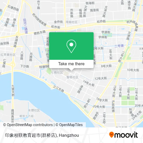 印象校联教育超市(群桥店) map