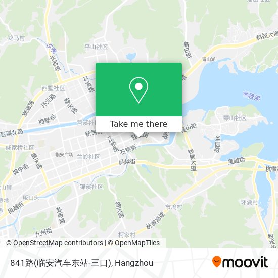 841路(临安汽车东站-三口) map