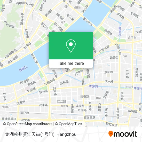 龙湖杭州滨江天街(1号门) map