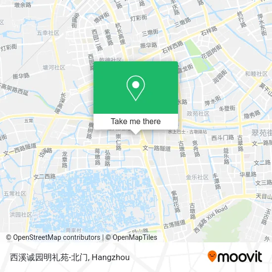 西溪诚园明礼苑-北门 map