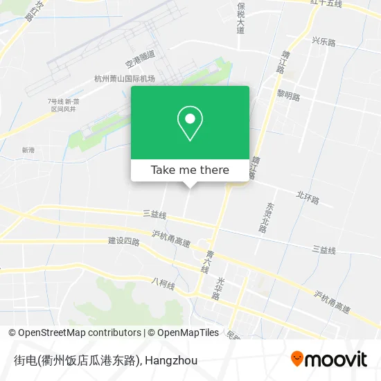 街电(衢州饭店瓜港东路) map