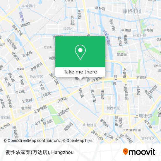 衢州农家菜(万达店) map