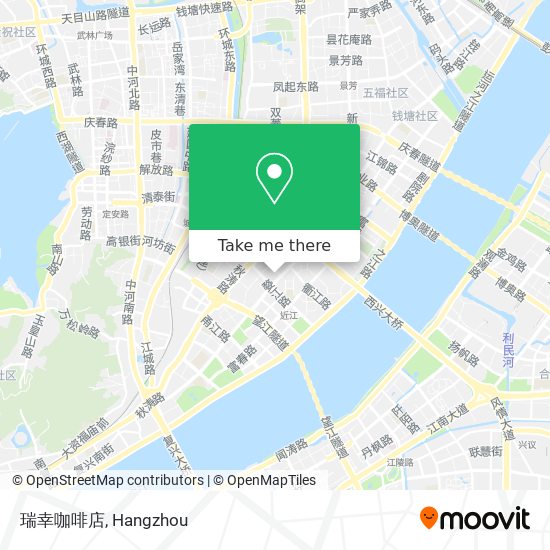 瑞幸咖啡店 map