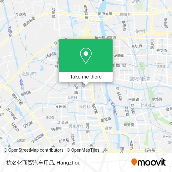 杭名化商贸汽车用品 map