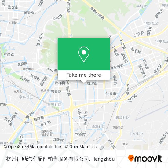 杭州征励汽车配件销售服务有限公司 map