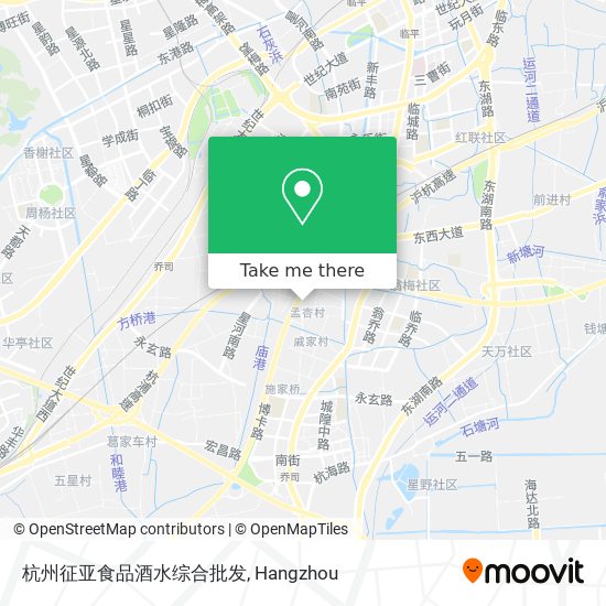 杭州征亚食品酒水综合批发 map