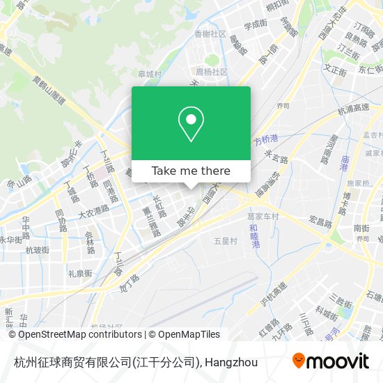 杭州征球商贸有限公司(江干分公司) map
