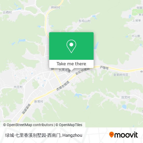 绿城·七里香溪别墅园-西南门 map