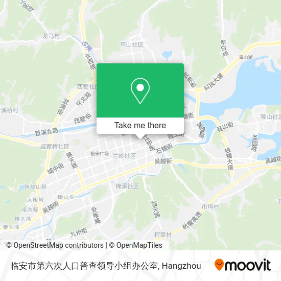 临安市第六次人口普查领导小组办公室 map