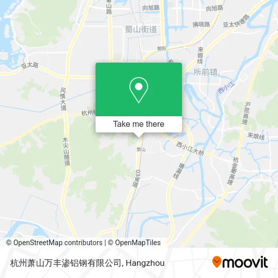 杭州萧山万丰渗铝钢有限公司 map