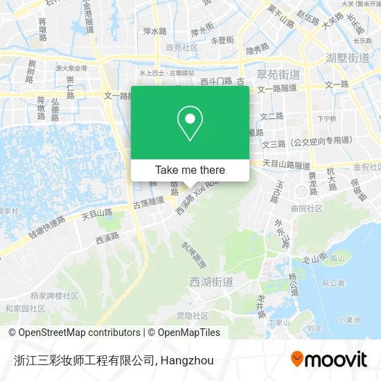 浙江三彩妆师工程有限公司 map