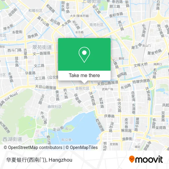 华夏银行(西南门) map