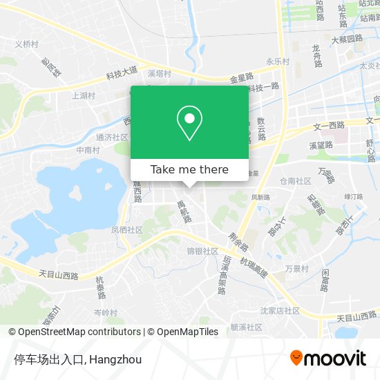 停车场出入口 map
