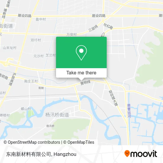 东南新材料有限公司 map