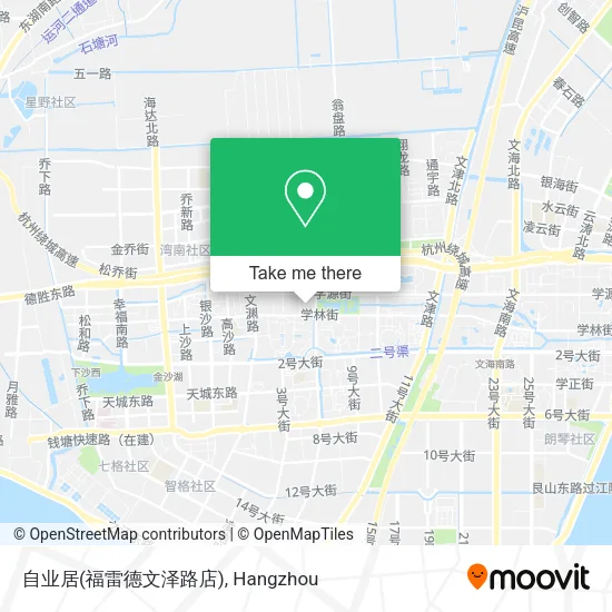 自业居(福雷德文泽路店) map