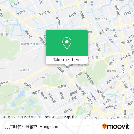 月广时代油漆辅料 map