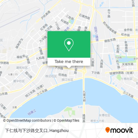下仁线与下沙路交叉口 map