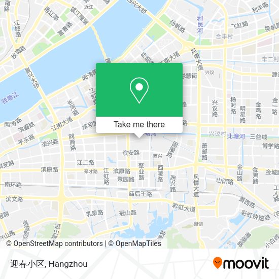 迎春小区 map