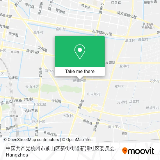 中国共产党杭州市萧山区新街街道新润社区委员会 map