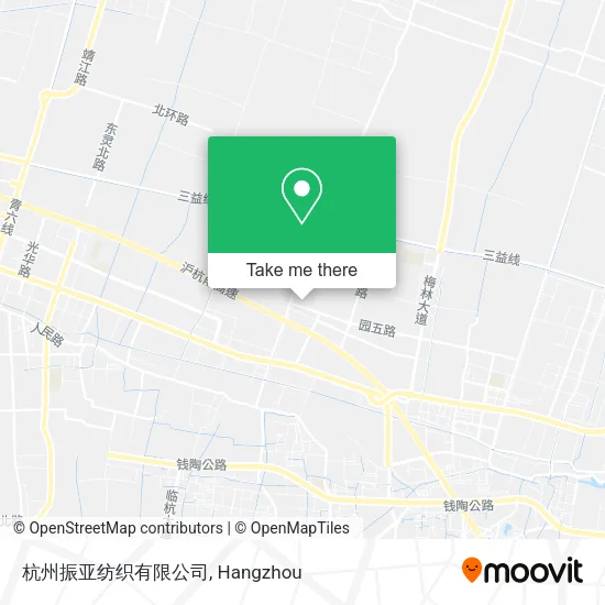 杭州振亚纺织有限公司 map
