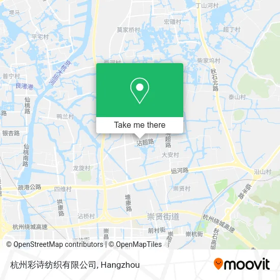 杭州彩诗纺织有限公司 map