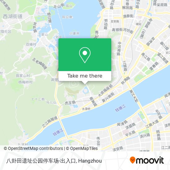 八卦田遗址公园停车场-出入口 map