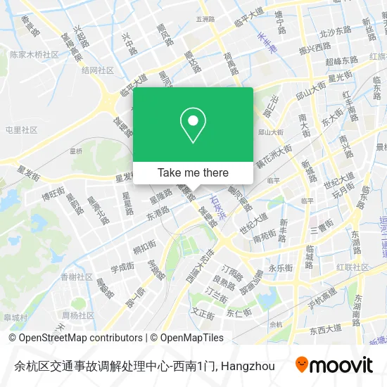 余杭区交通事故调解处理中心-西南1门 map