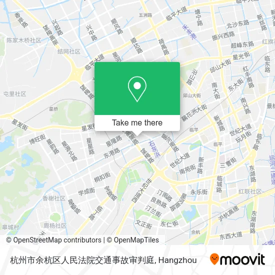 杭州市余杭区人民法院交通事故审判庭 map