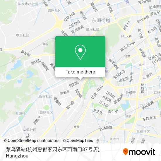 菜鸟驿站(杭州惠都家园东区西南门87号店) map