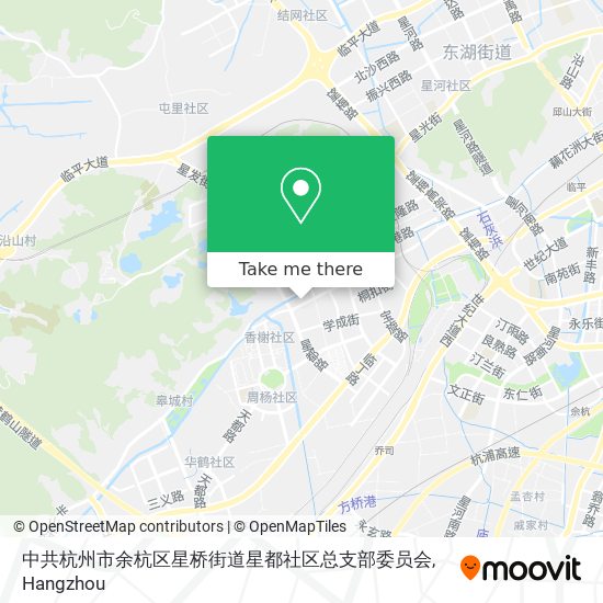 中共杭州市余杭区星桥街道星都社区总支部委员会 map