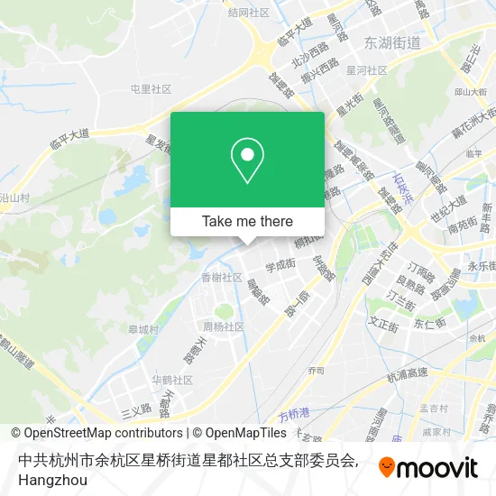 中共杭州市余杭区星桥街道星都社区总支部委员会 map
