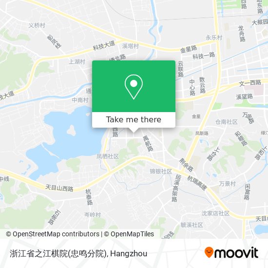 浙江省之江棋院(忠鸣分院) map