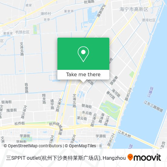 三SPPIT outlet(杭州下沙奥特莱斯广场店) map