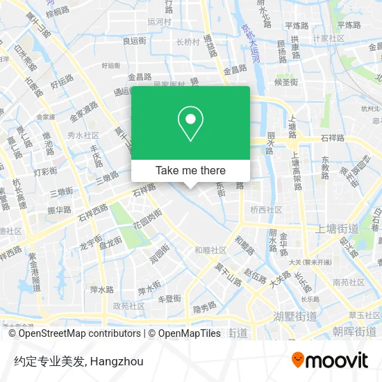 约定专业美发 map