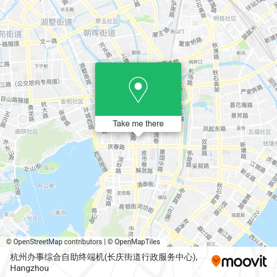 杭州办事综合自助终端机(长庆街道行政服务中心) map