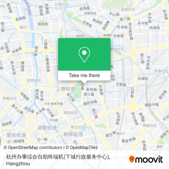 杭州办事综合自助终端机(下城行政服务中心) map